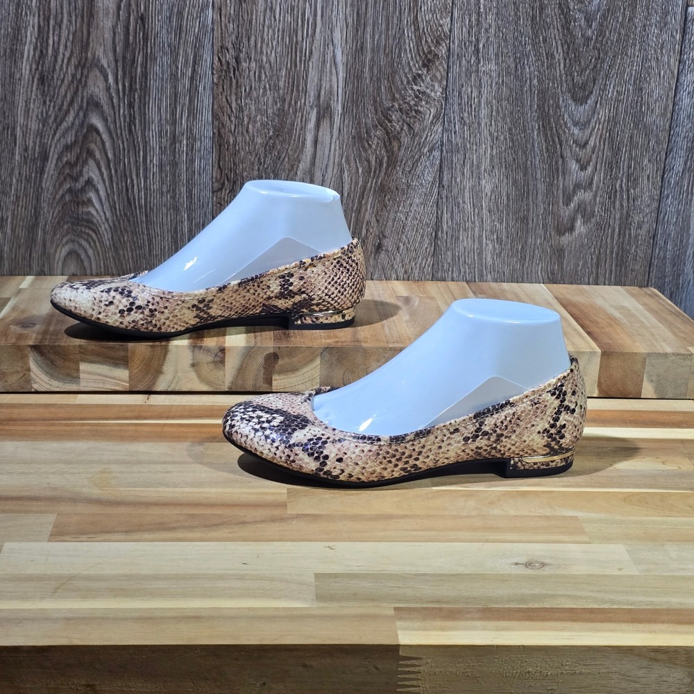 LifeStride Vivienne Flats Snakeskin Print Pointed Toe Comfort Women's Size 6M‎